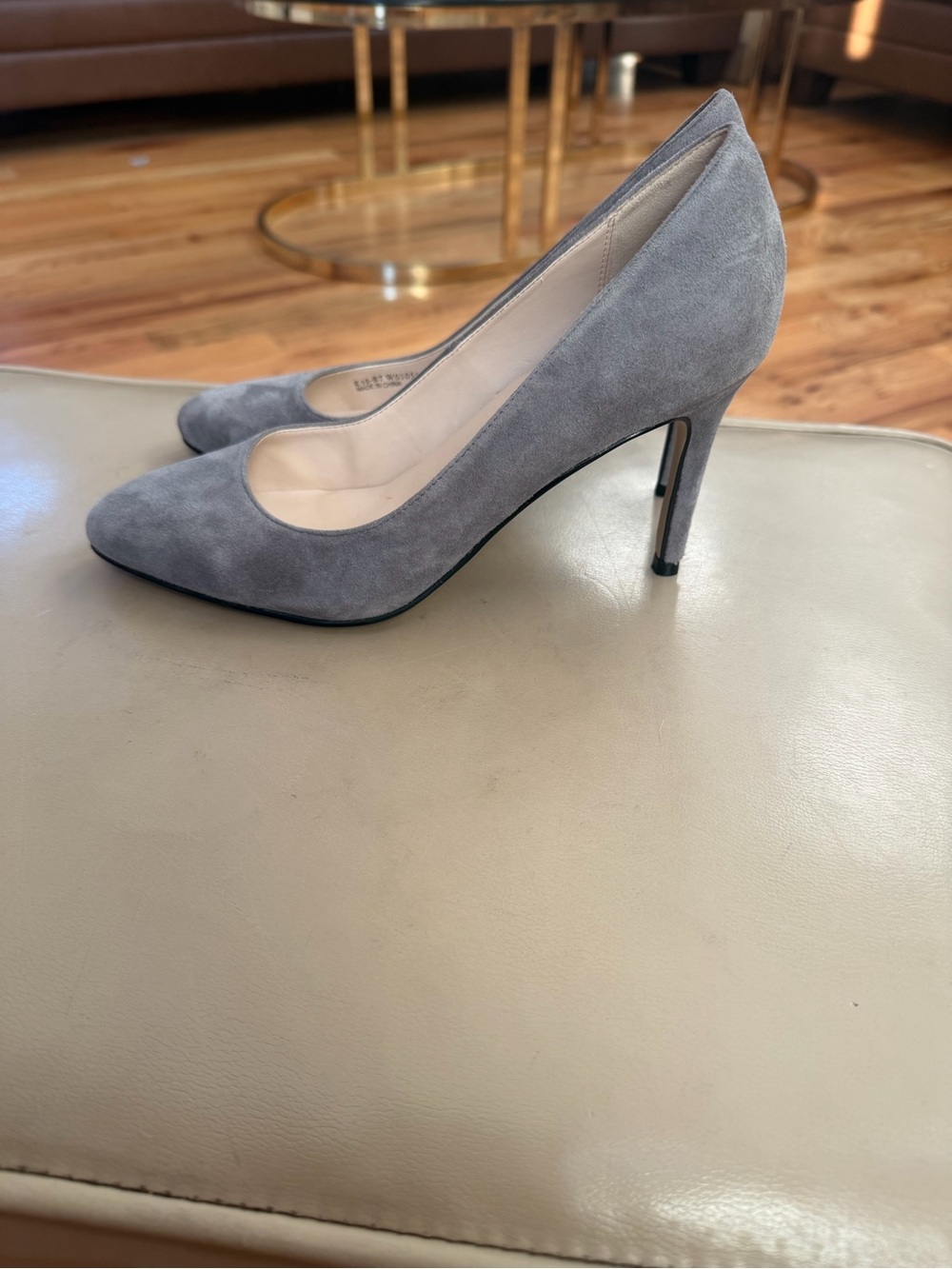 Cole Haan Grey Suede Stiletto Pumps